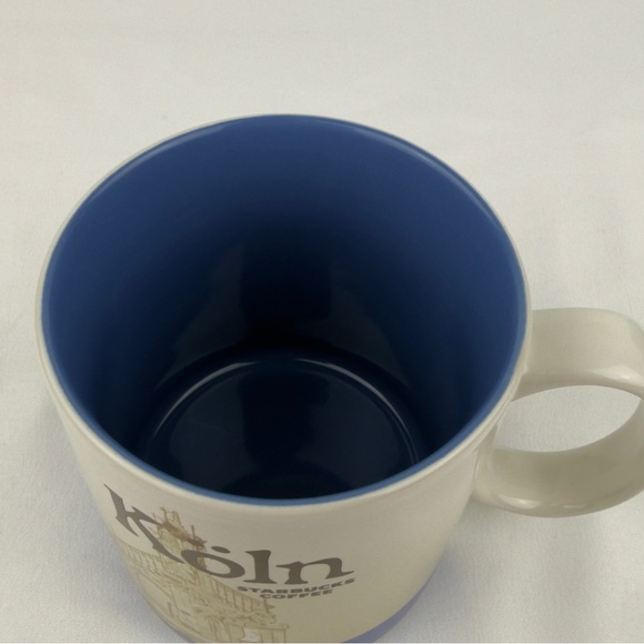 Starbucks Köln Germany City Mug 16 oz Blue & Cream Cologne Souvenir 2016 - Picture 6 of 8